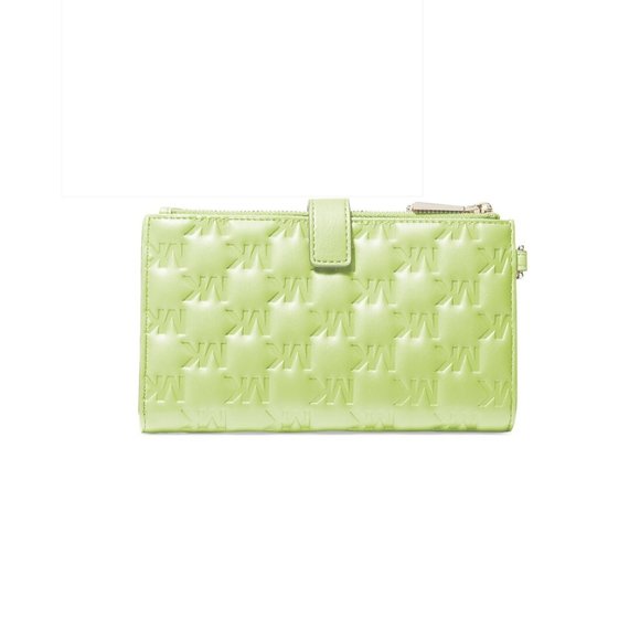 MICHAEL Michael Kors Jet Set Zip Wristlet Wallet Bright Limeade - Picture 3 of 3